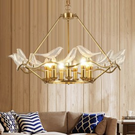 Fine Brass 9 Light Chandelier