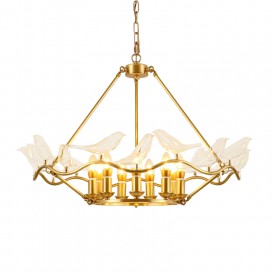 Fine Brass 9 Light Chandelier