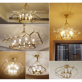 Fine Brass 9 Light Chandelier