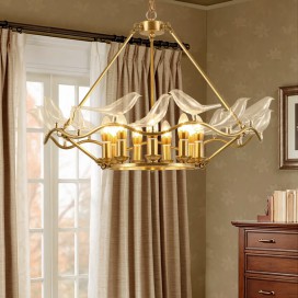 Fine Brass 9 Light Chandelier