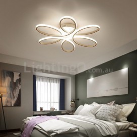 Modern Contemporary Hexapetalo Aluminum Alloy Flush Mount Ceiling Light