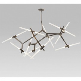 Modern/ Contemporary 20 Light Chandelier (Black Golden)