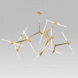 Modern/ Contemporary 20 Light Chandelier (Black Golden)