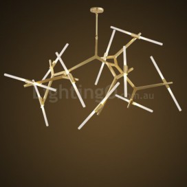 Modern/ Contemporary 20 Light Chandelier (Black Golden)