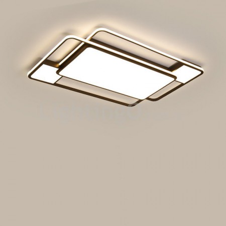 Modern Contemporary Rectangle Aluminum Alloy Flush Mount Ceiling Light