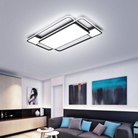 Modern Contemporary Rectangle Aluminum Alloy Flush Mount Ceiling Light