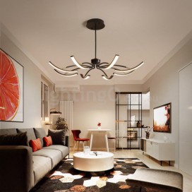 Modern Contemporary Stainless Steel Chandelier