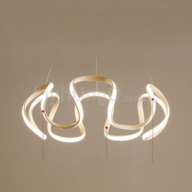 Modern Contemporary Ring Stainless Steel Chandelier