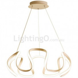 Modern Contemporary Ring Stainless Steel Chandelier