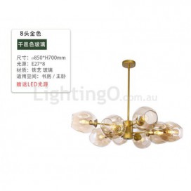 Modern Contemporary Magic Bean Glass Chandelier