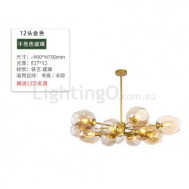 Modern Contemporary Magic Bean Glass Chandelier