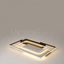 Modern Contemporary Rectangle Aluminum Alloy Flush Mount Ceiling Light