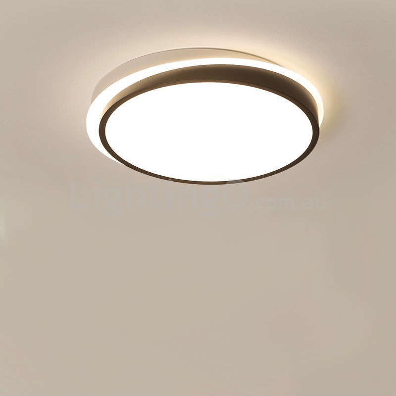 Modern Contemporary Stainless Steel Flush Mount Ceiling Light 