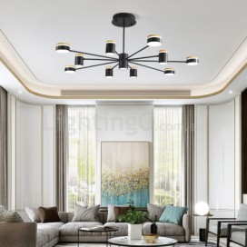 Modern Contemporary Stainless Steel Chandelier