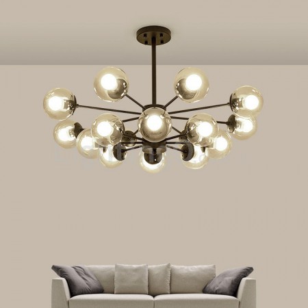 Modern Contemporary Magic Bean Glass Chandelier