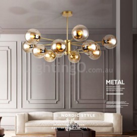 Modern Contemporary Magic Bean Glass Chandelier