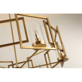 Fine Brass 4 Light Chandelier