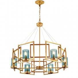 Fine Brass 6 Light Chandelier