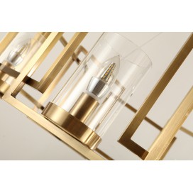 Fine Brass 6 Light Chandelier