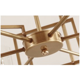 Fine Brass 8 Light Chandelier