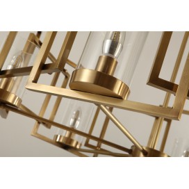 Fine Brass 8 Light Chandelier