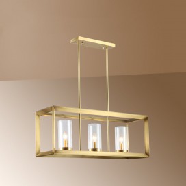 Fine Brass 3 Light Chandelier