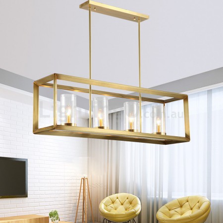 Fine Brass 4 Light Chandelier