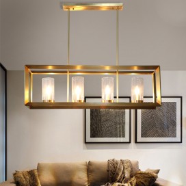 Fine Brass 4 Light Chandelier