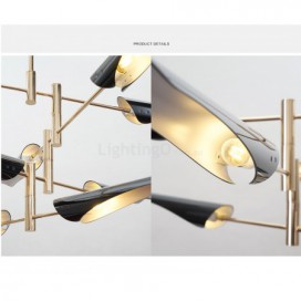 Modern/ Contemporary 4 Tiers 8 Light Chandelier