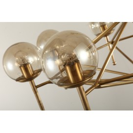 Fine Brass 6 Light Chandelier