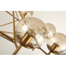 Fine Brass 6 Light Chandelier