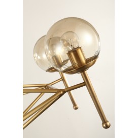 Fine Brass 6 Light Chandelier