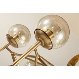 Fine Brass 6 Light Chandelier