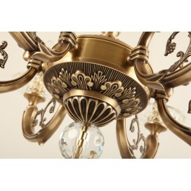 Candle Fine Brass Crystal Chandelier