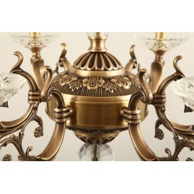 Candle Fine Brass Crystal Chandelier