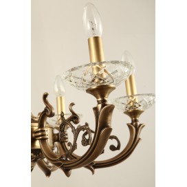 Candle Fine Brass Crystal Chandelier