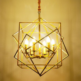 Fine Brass 6 Light Chandelier