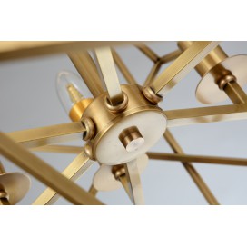 Fine Brass 6 Light Chandelier