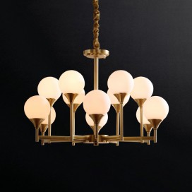 Fine Brass 12 Light Chandelier