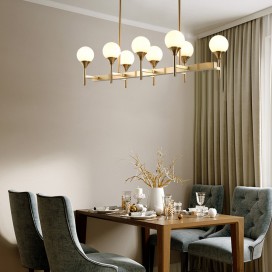 Fine Brass 8 Light Chandelier