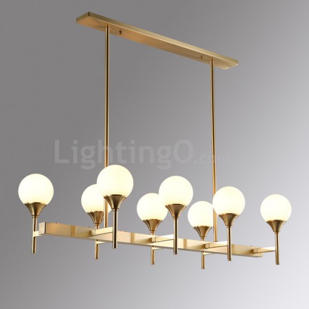 Fine Brass 8 Light Chandelier