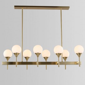 Fine Brass 8 Light Chandelier