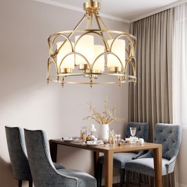 Fine Brass 4 Light Chandelier