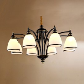 Fine Brass 8 Light Chandelier