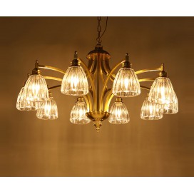 Fine Brass 10 Light Chandelier