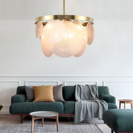 Fine Brass 6 Light Chandelier