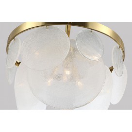 Fine Brass 6 Light Chandelier