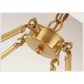 Fine Brass 6 Light Chandelier