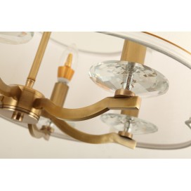 Fine Brass 6 Light Chandelier