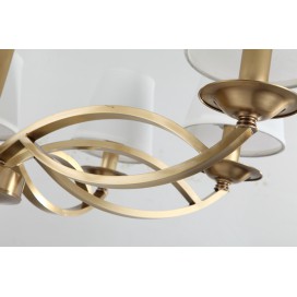 Fine Brass 8 Light Chandelier